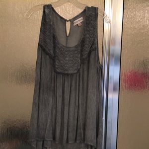 Sleeve Top Dusty Blue Knox Rose